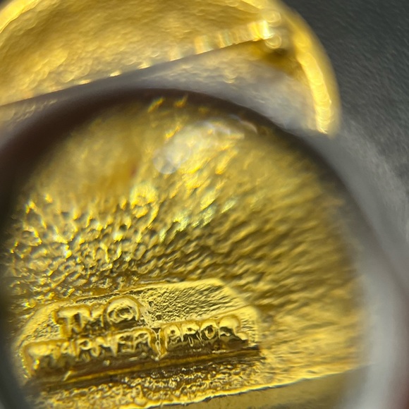 Warner Bros Tweety Bird Head Face Brooch Pin Rhinestones Gold Tone yellow - Picture 10 of 12